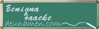 Benigna Haacke Visitenkarte